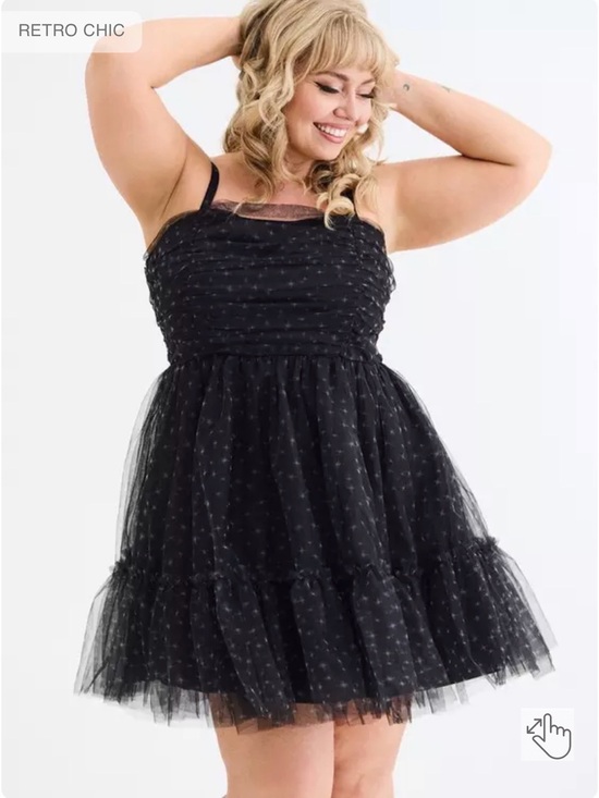 torrid Dresses & Skirts - Torrid Retro Chic Ruched Tulle Mini Dress Size 22